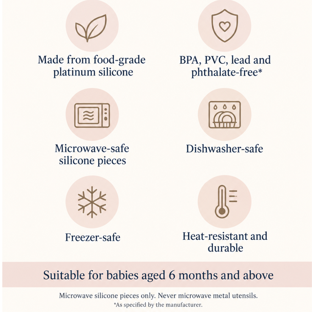Silicone Baby Bib – Vanilla