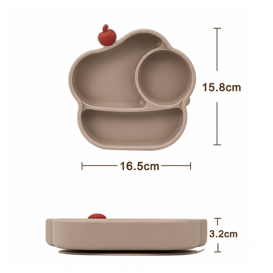 Ice Cream Silicone Divided Plate