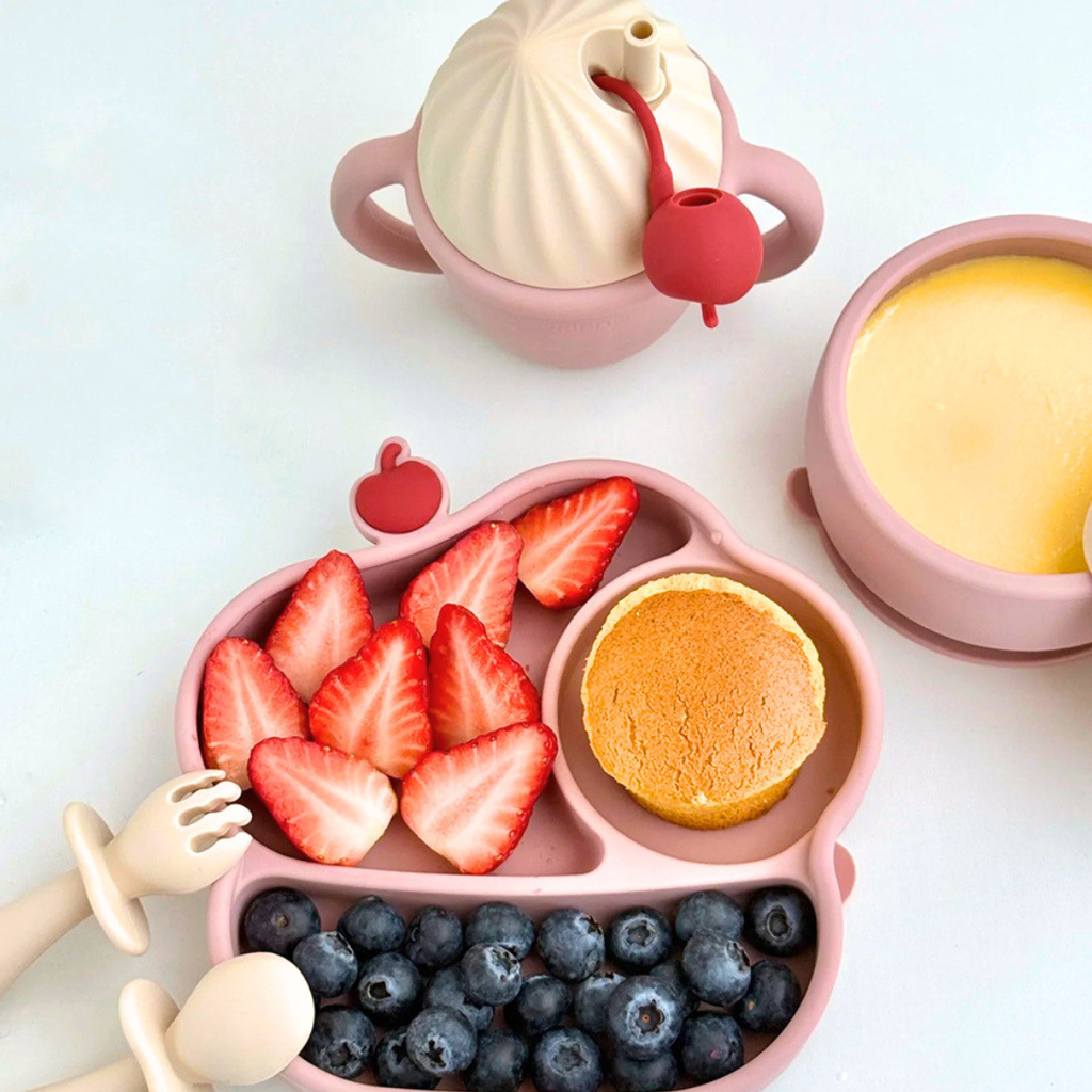 Ice Cream Silicone Baby Feeding Set – 6-Piece Mealtime Set