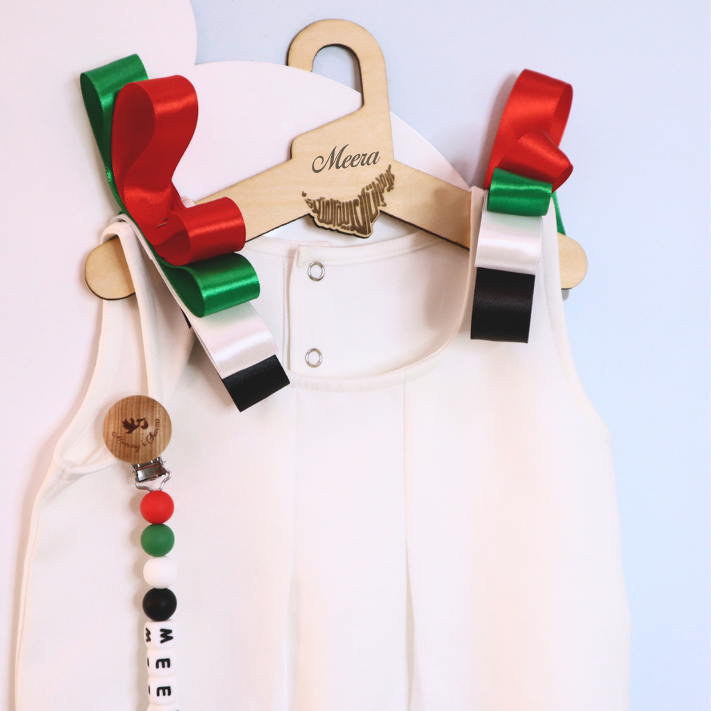 UAE National Day Wooden Hanger – Celebration Outfit Keepsake