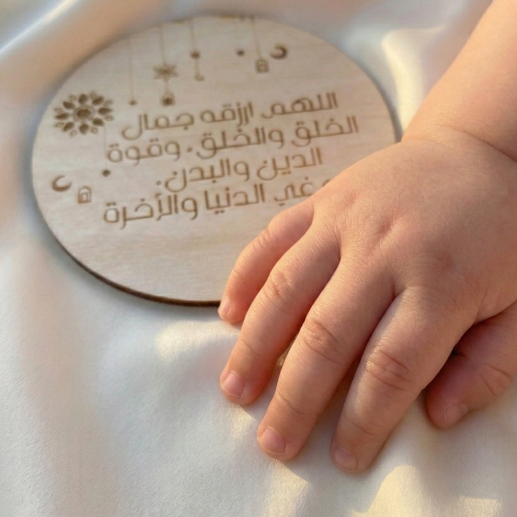 بطاقات رمضان جوي الثلاثية الخشبية – مراحل إسلامية هامة للمواليد