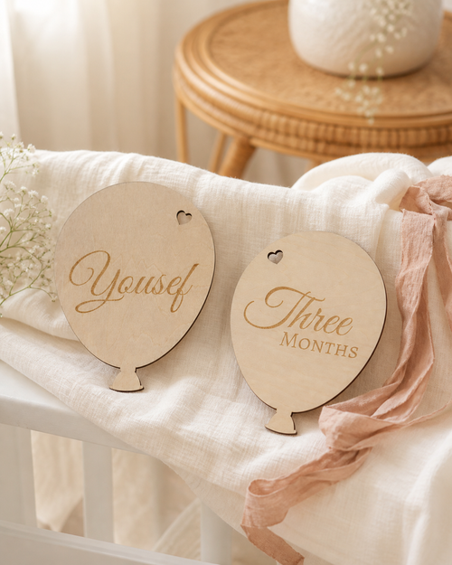 Baby Milestone Cards – Balloon Design