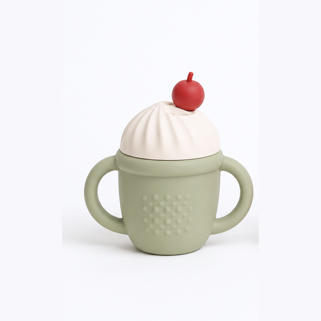 Ice Cream Silicone Handled Cup