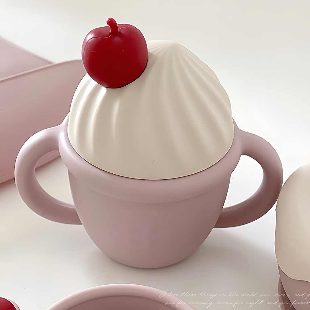 Ice Cream Silicone Handled Cup