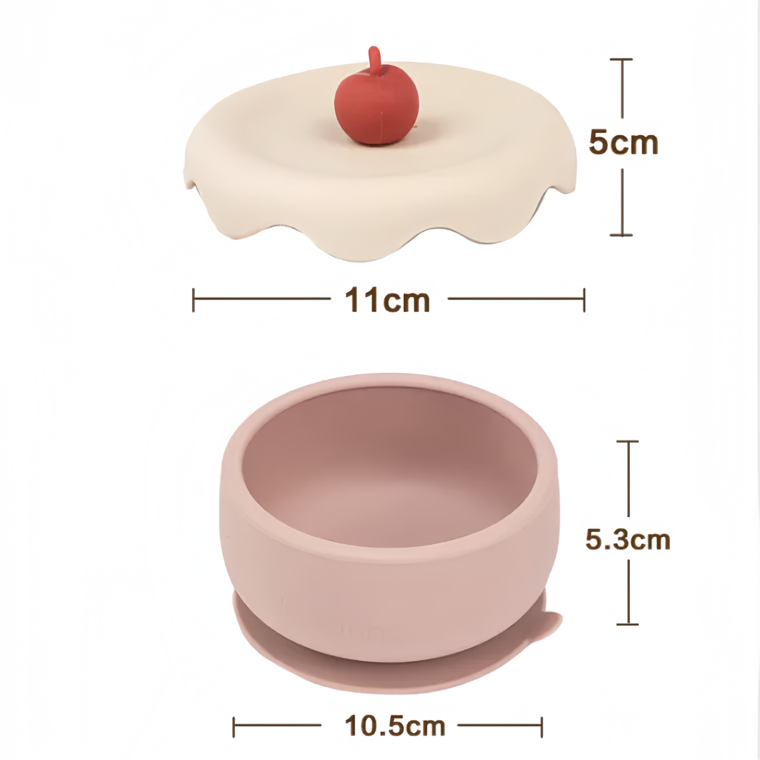 Ice Cream Silicone Bowl with Lid