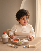 Ice Cream Silicone Baby Feeding Set – 6-Piece Mealtime Set
