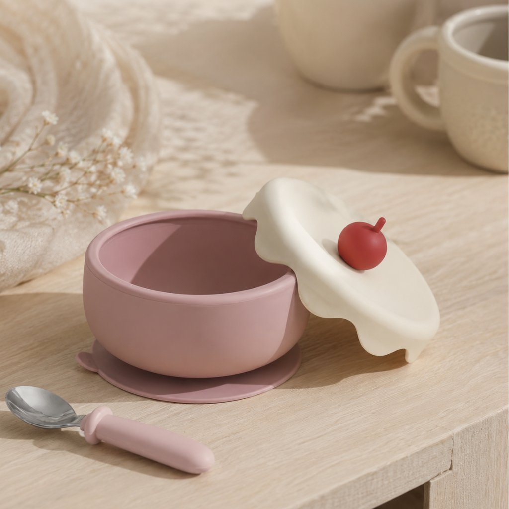 Ice Cream Silicone Bowl with Lid