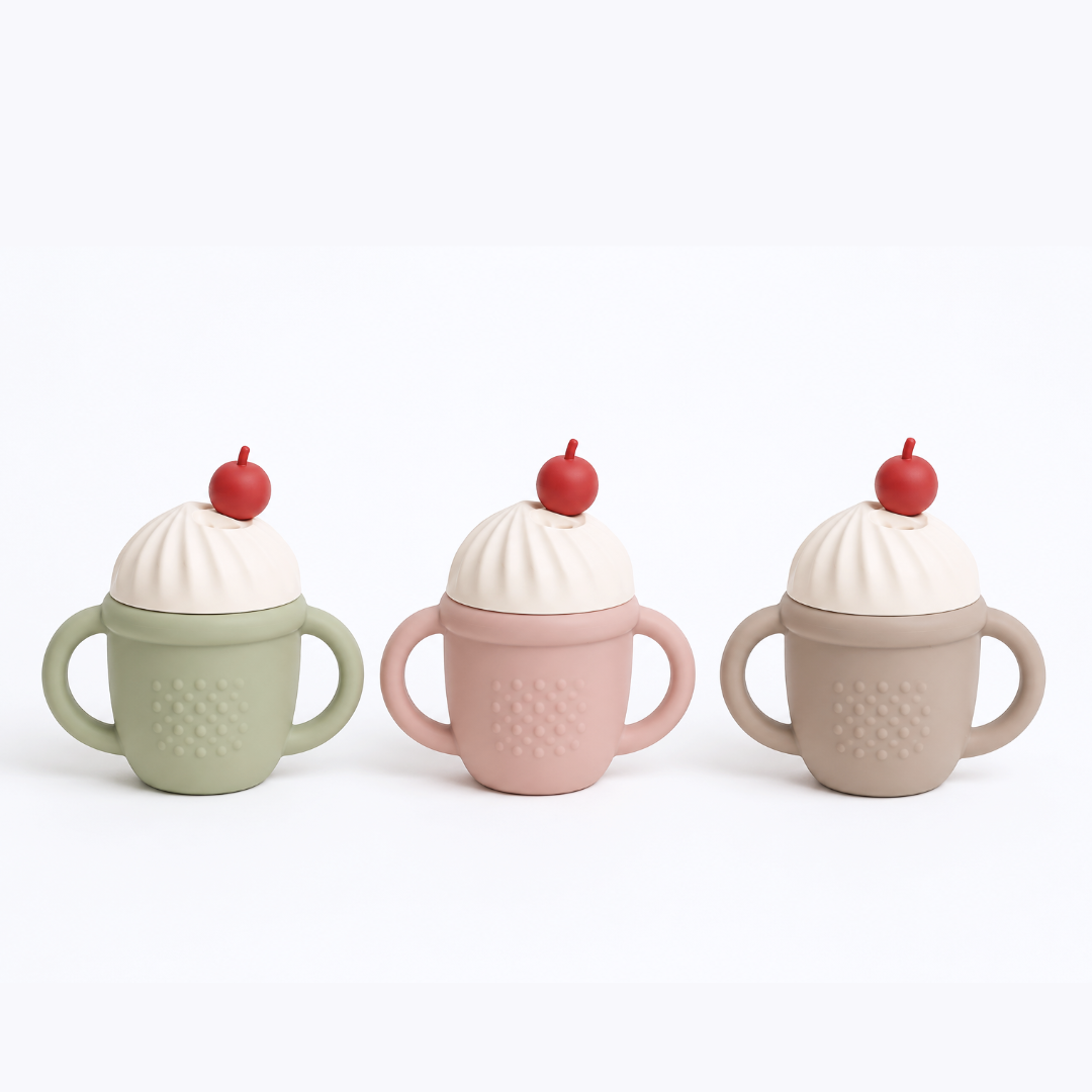 Ice Cream Silicone Handled Cup