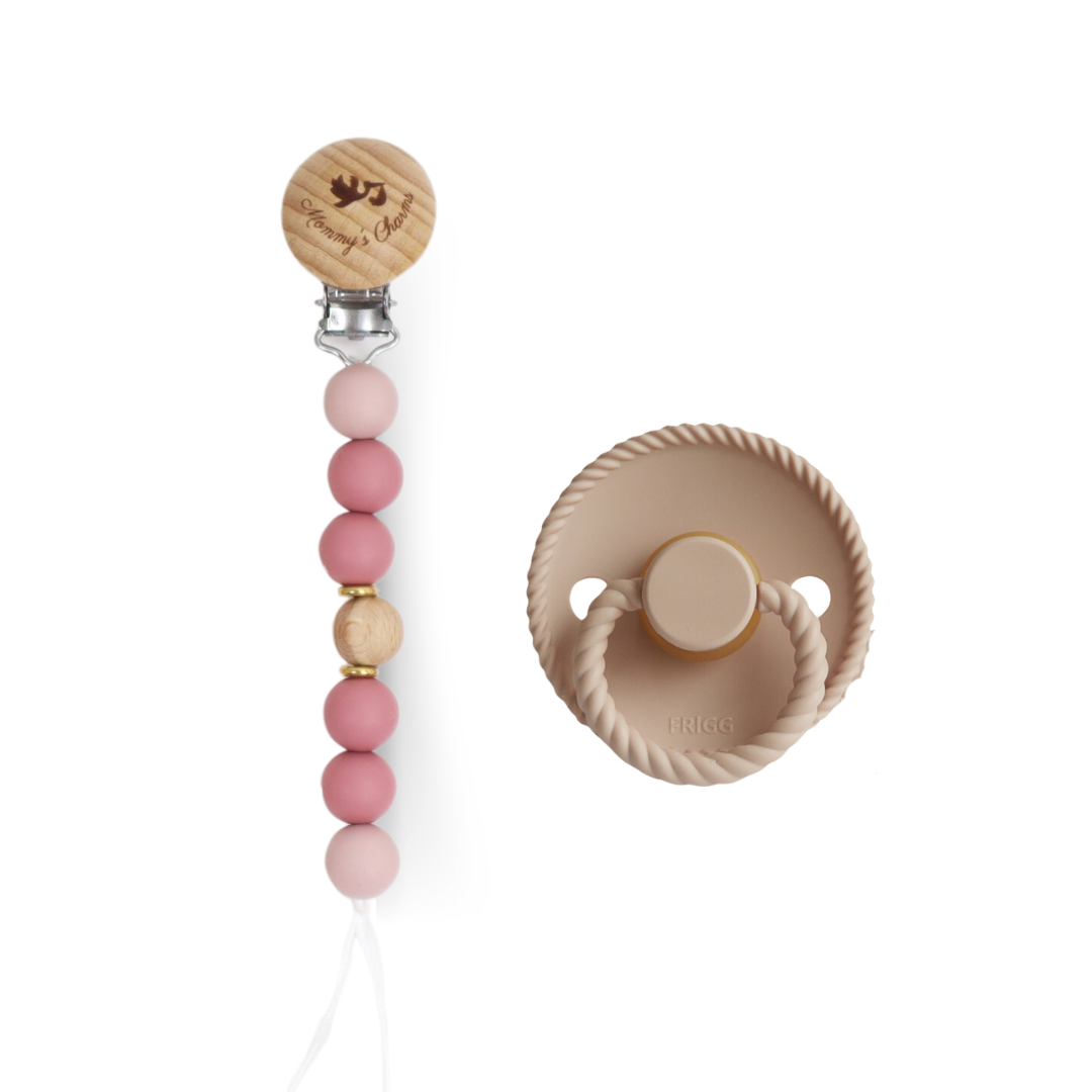 Amber Pacifier Clip + FRIGG Pacifier – Amber Design