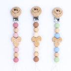 New Born Pacifier Clip in Autumn design by Mommy's Charms