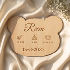 Personalized Birth Stats Plaque | Nursery Décor Keepsake