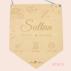 Personalized Baby Announcement Board – Newborn Name Sign