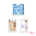 Personalized Baby Essentials Set – Hair Brush, Pacifier & Blanket Gift - baby shower gift bundle by Mommy's Charms