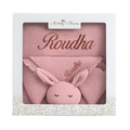 Personalized Baby Blanket & Bunny Comforter Set – Embroidered Name Soft Blanket - embroidered baby blanket by Mommy's Charms