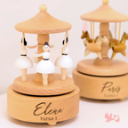 Personalized Baby Music Carousel – Newborn Keepsake Gift - baby shower gift bundle by Mommy's Charms