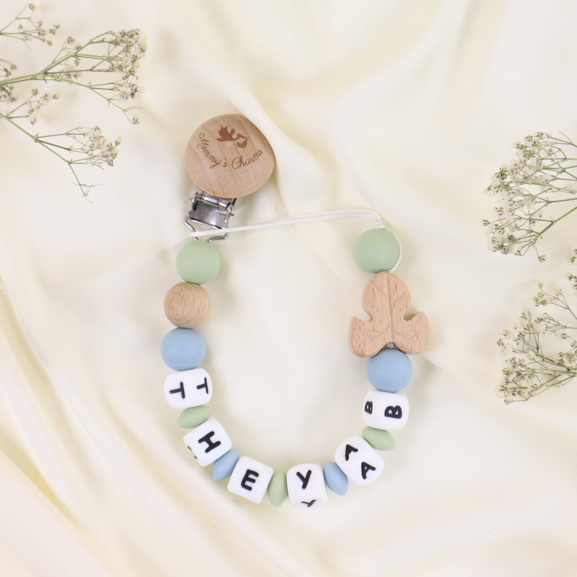 Personalized Pacifier Clip – Autumn Design