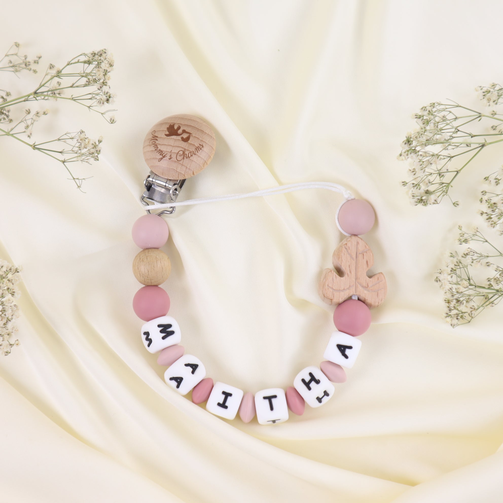 Personalized Pacifier Clip – Autumn Design