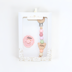 Personalized Pacifier Clip & FRIGG Set – Butterfly