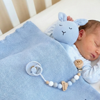 Personalized Pacifier Clip & FRIGG Set – Cloudy Dreams