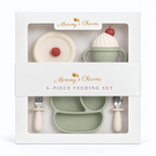 Ice Cream Silicone Baby Feeding Set – 6-Piece Mealtime Set