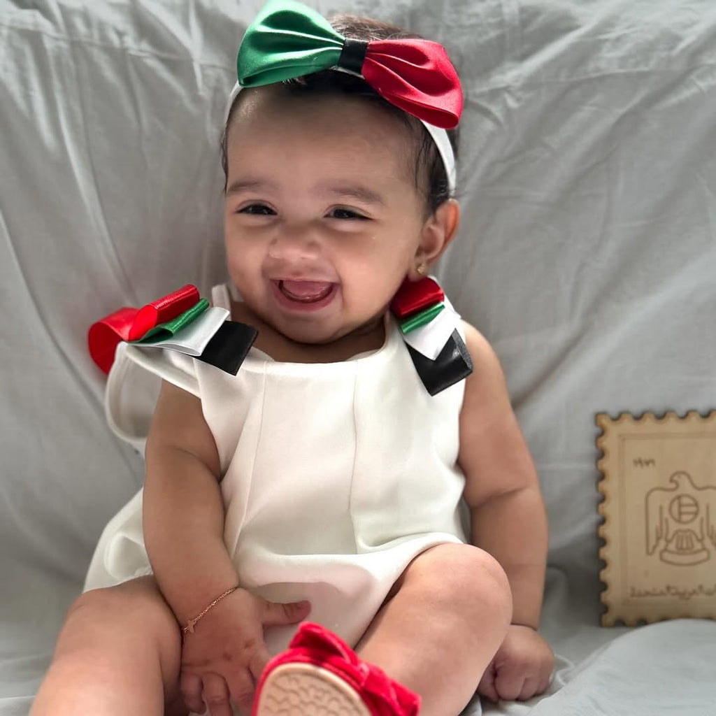 UAE National Day Little Emirati Baby Girl Dress – First Celebration Outfit