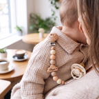 Personalized Pacifier Clip & FRIGG Set – Cloudy Dreams