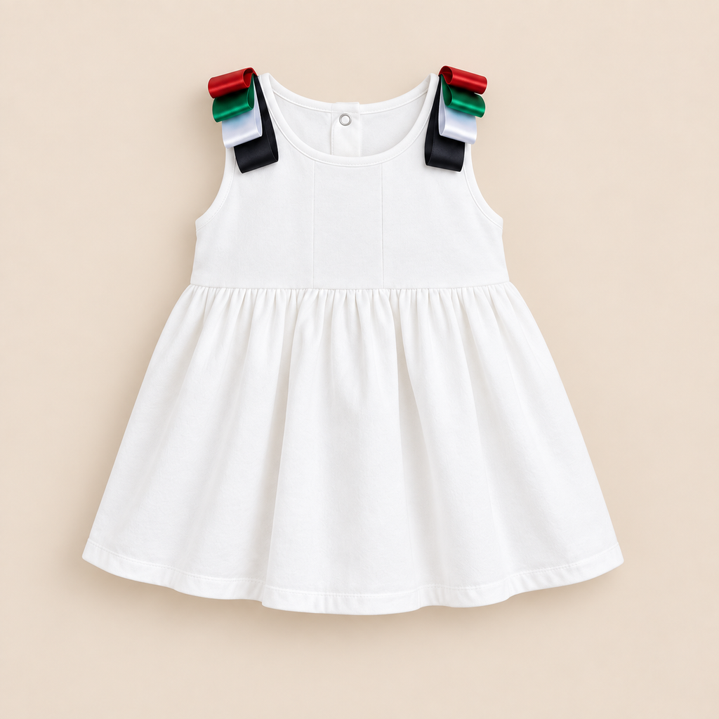 UAE National Day Little Emirati Baby Girl Dress – First Celebration Outfit