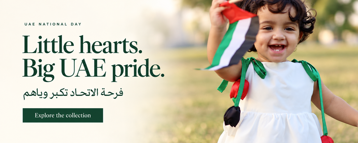 UAE National Day — Little hearts. Big UAE pride. Explore the collection.