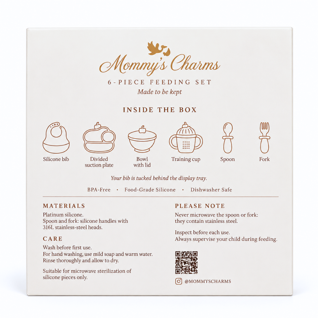 Ice Cream Silicone Baby Feeding Set – 6-Piece Mealtime Set