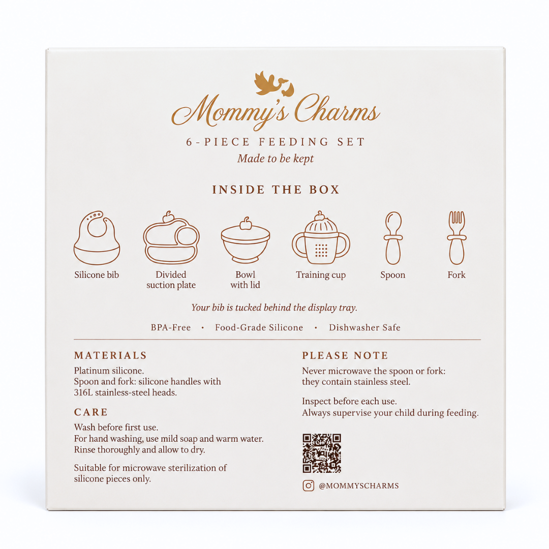 Ice Cream Silicone Baby Feeding Set – 6-Piece Mealtime Set