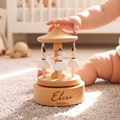 Personalized Baby Music Carousel – Ballerina Design, Engraved Name