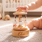 Personalized Baby Music Carousel – Ballerina Design, Engraved Name
