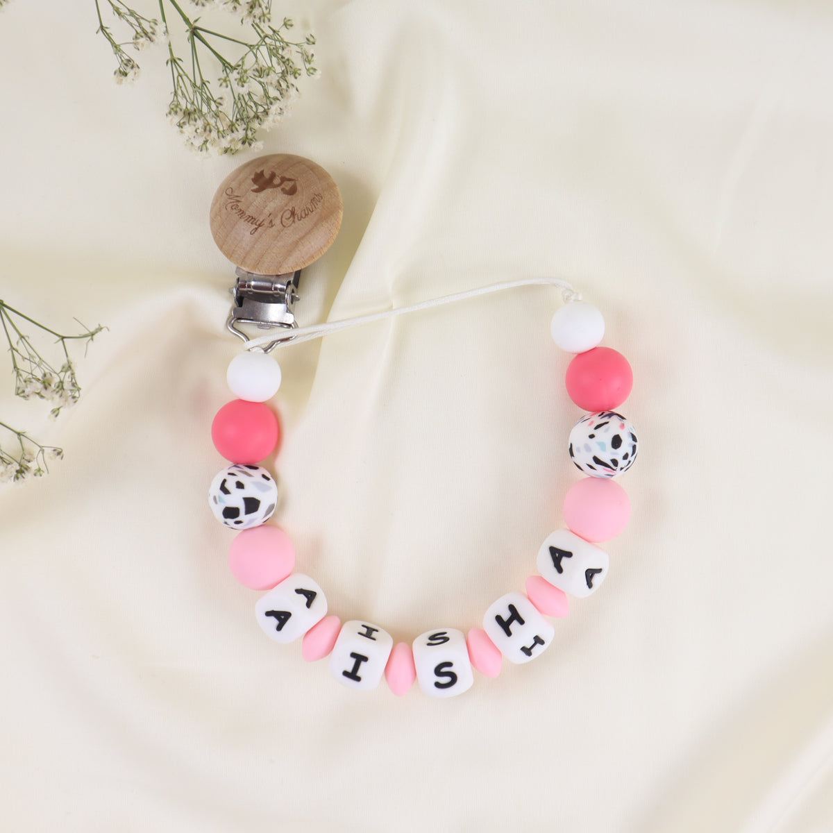 Personalized Pacifier Clip – Terrazzo