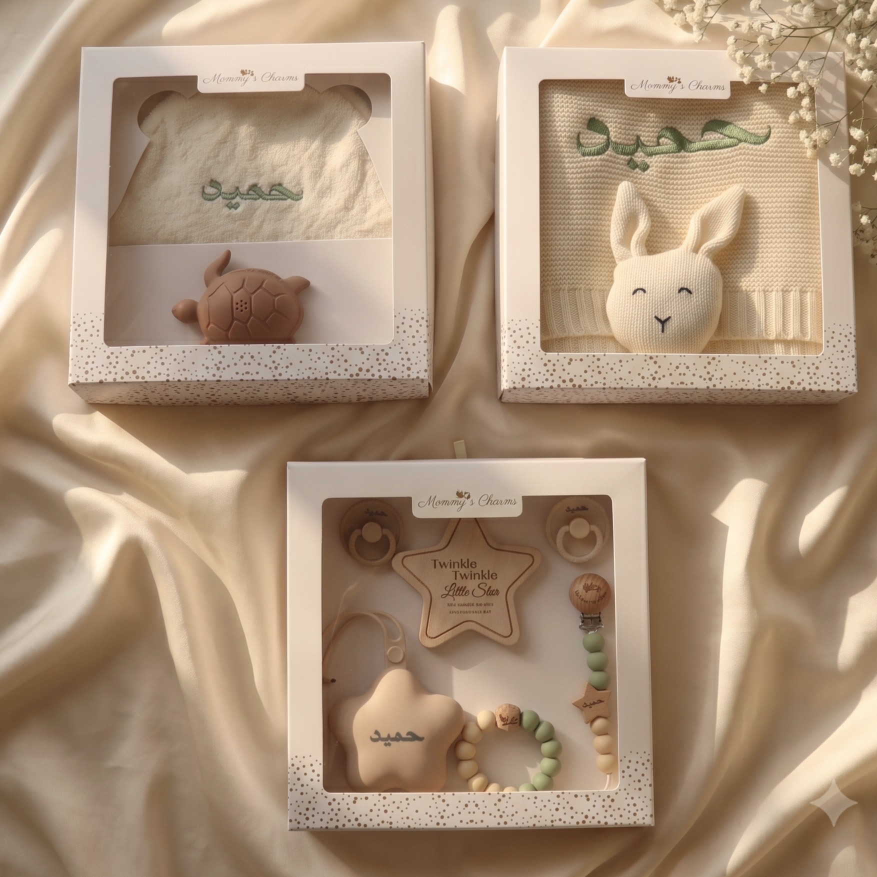 The Royal Welcome Bundle – Personalized Towel, Blanket & Pacifier Set