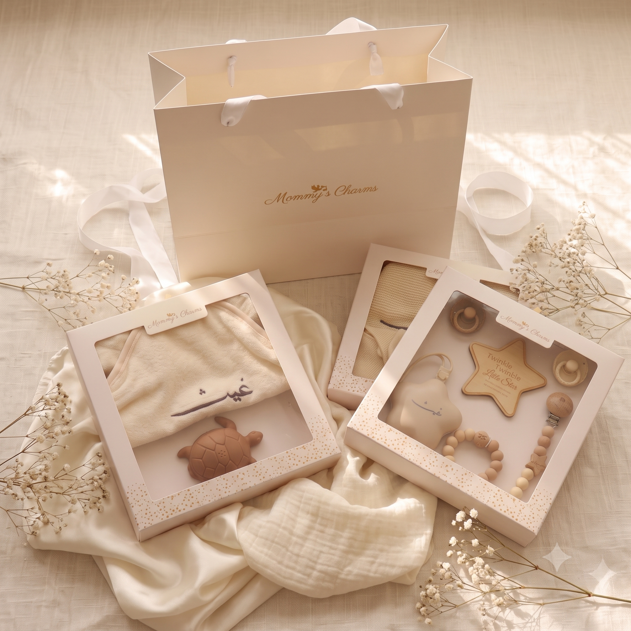The Royal Welcome Bundle – Personalized Towel, Blanket & Pacifier Set