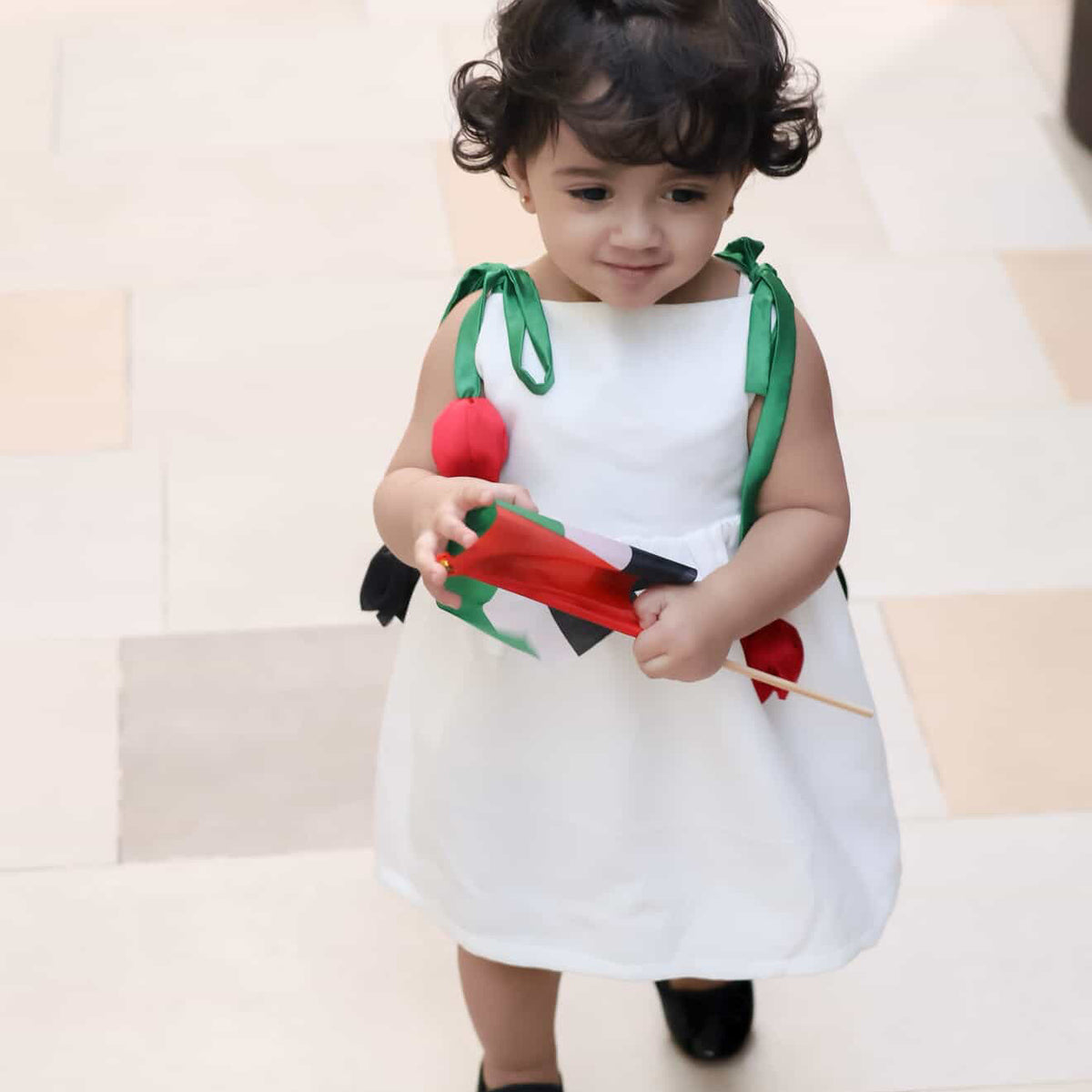 UAE National Day Tulip Charm Dress – Hanging Tulip Celebration Outfit
